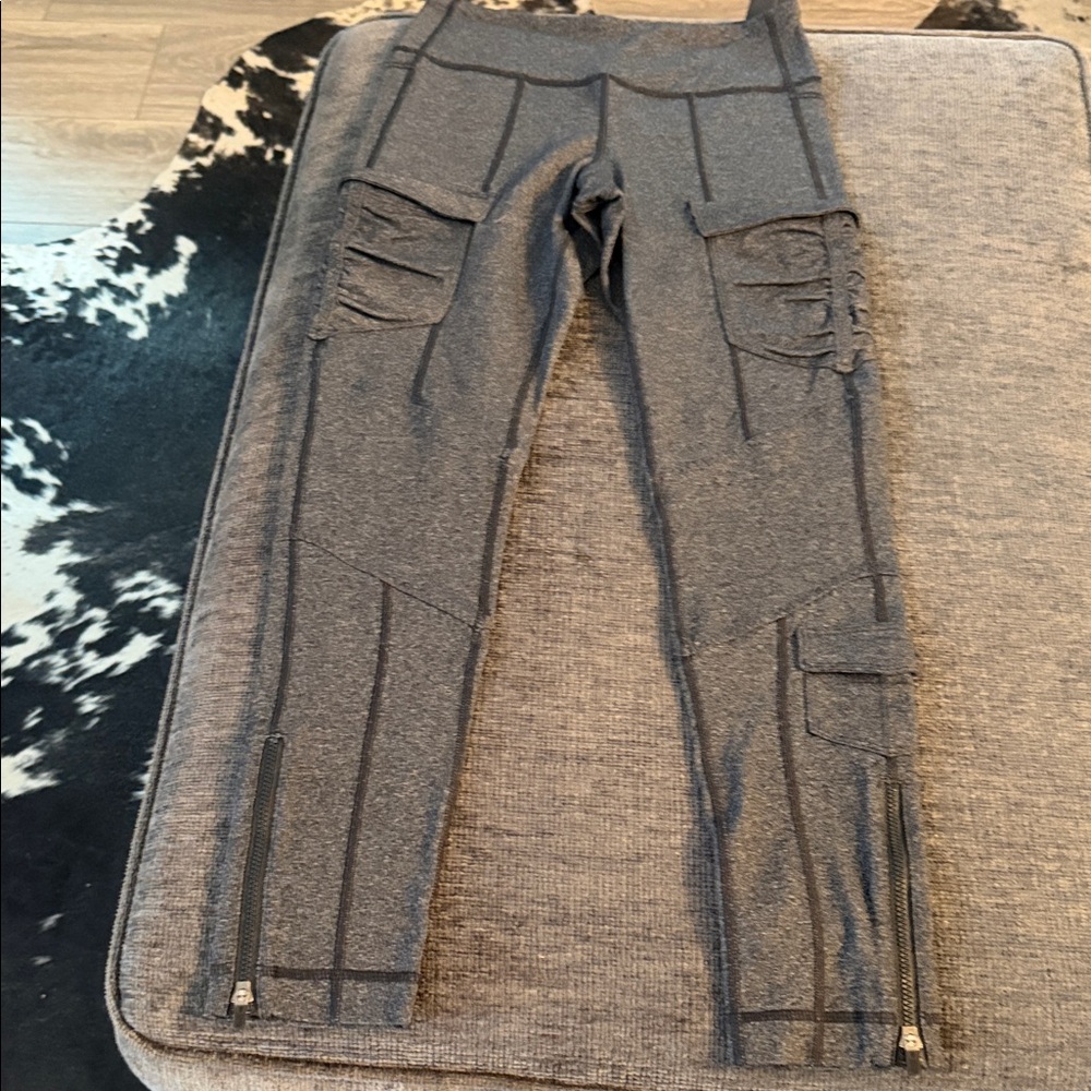 lululemon athletica Gray Cargo Leggings